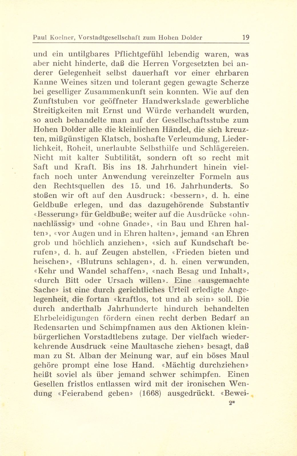 Aus der Gerichtspraxis der Vorstadtgesellschaft zum Hohen Dolder – Seite 3