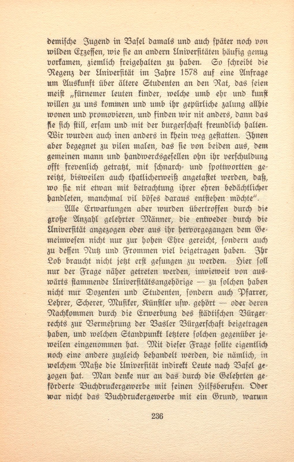 Vom Zuwachs der Basler Bürgerschaft aus der Universität bis zur Revolutionszeit – Seite 6