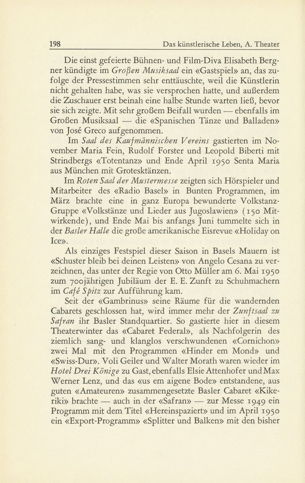 Das künstlerische Leben in Basel vom 1. Oktober 1949 bis 30. September 1950 – Seite 9