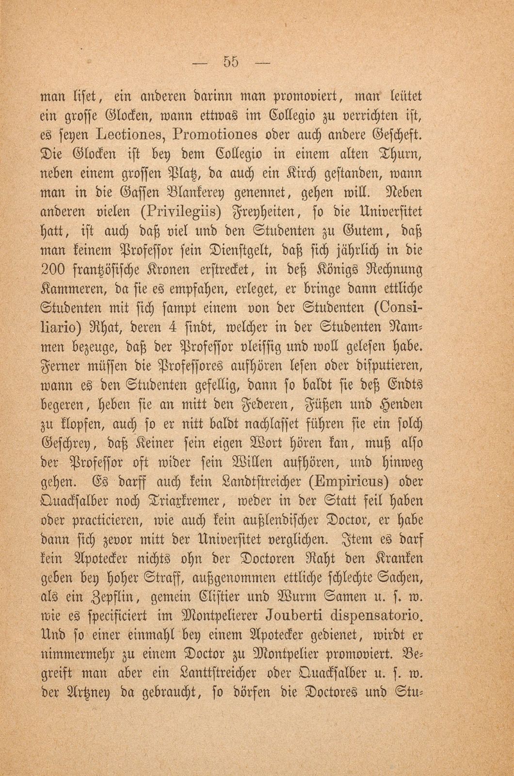 Beschreibung Thomä Platters Reyssen, die er von Basell auss in Franckreich gethan hatt anno 1595 – Seite 43