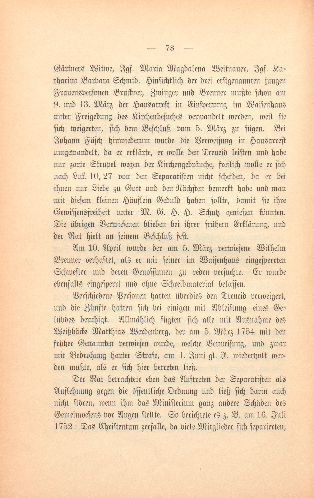 Die Basler Separatisten im achtzehnten Jahrhundert – Seite 25