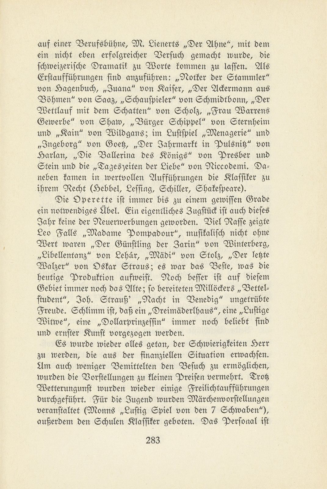 Das künstlerische Leben in Basel vom 1. November 1923 bis 1. Oktober 1924 – Seite 4