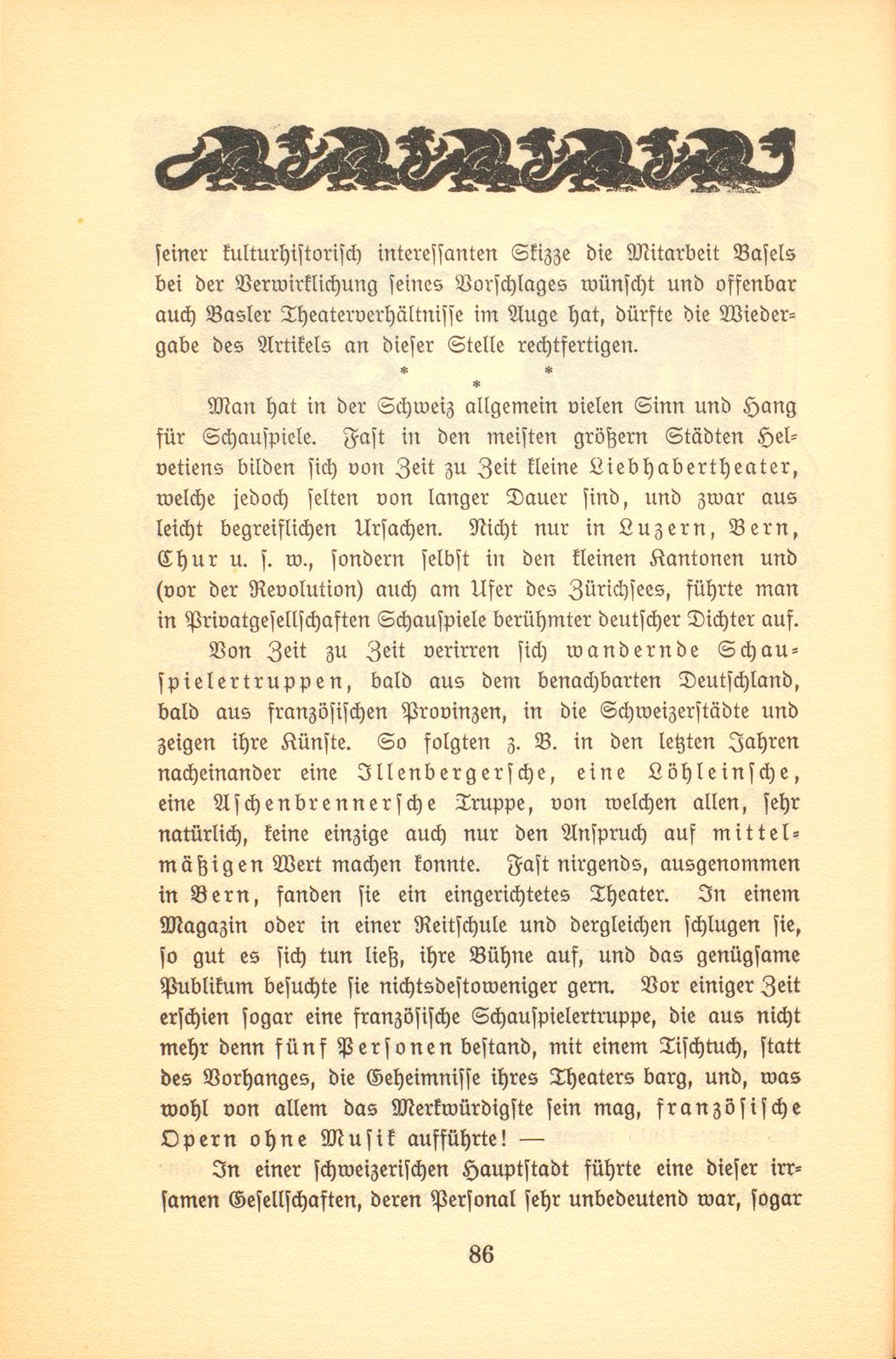 Ein Beitrag zur schweizerischen Bühnengeschichte vor hundert Jahren – Seite 2