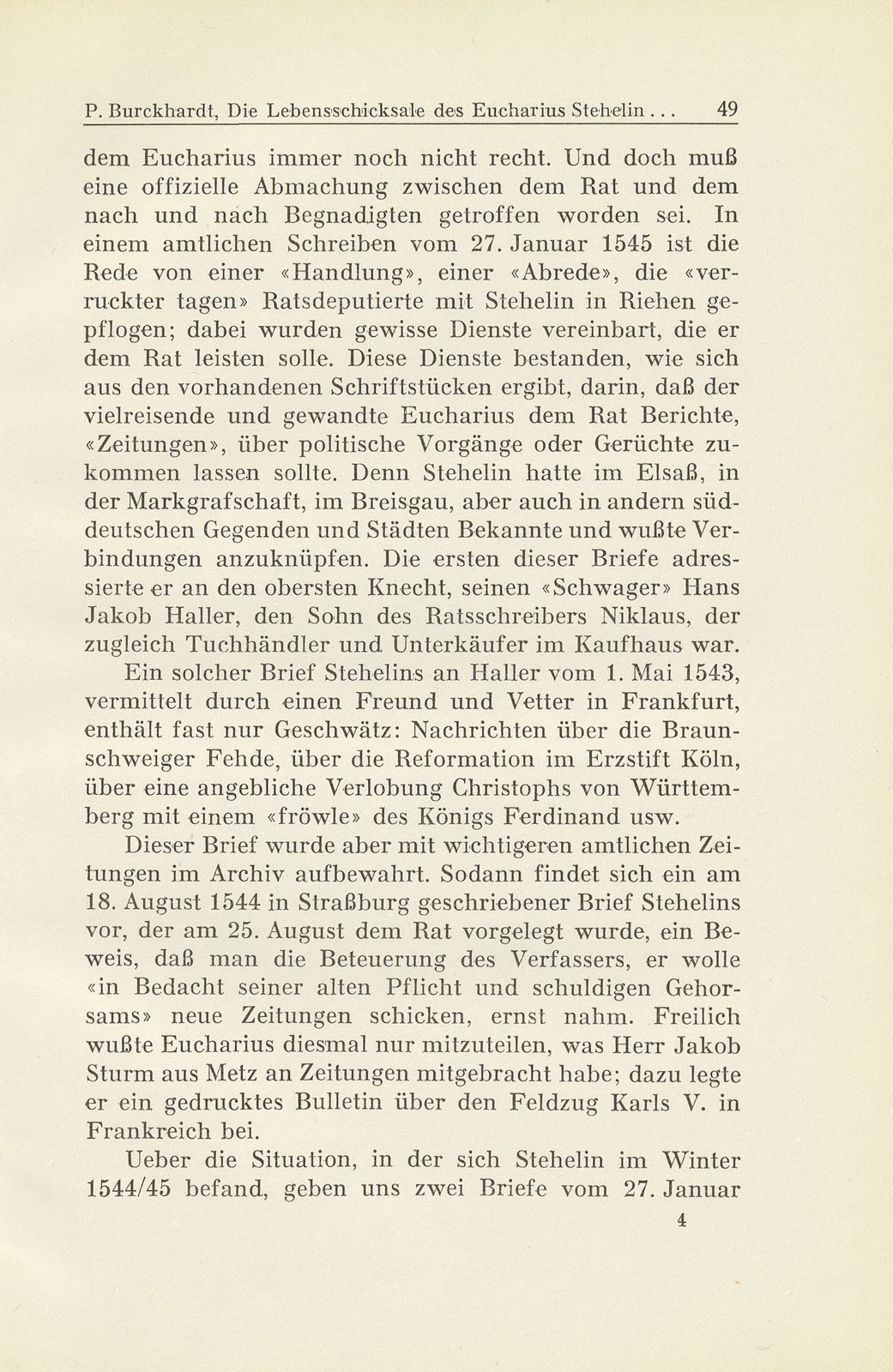 Die Lebensschicksale des Eucharius Stehelin und seine Zeitungsberichte aus dem Schmalkaldischen Krieg – Seite 15