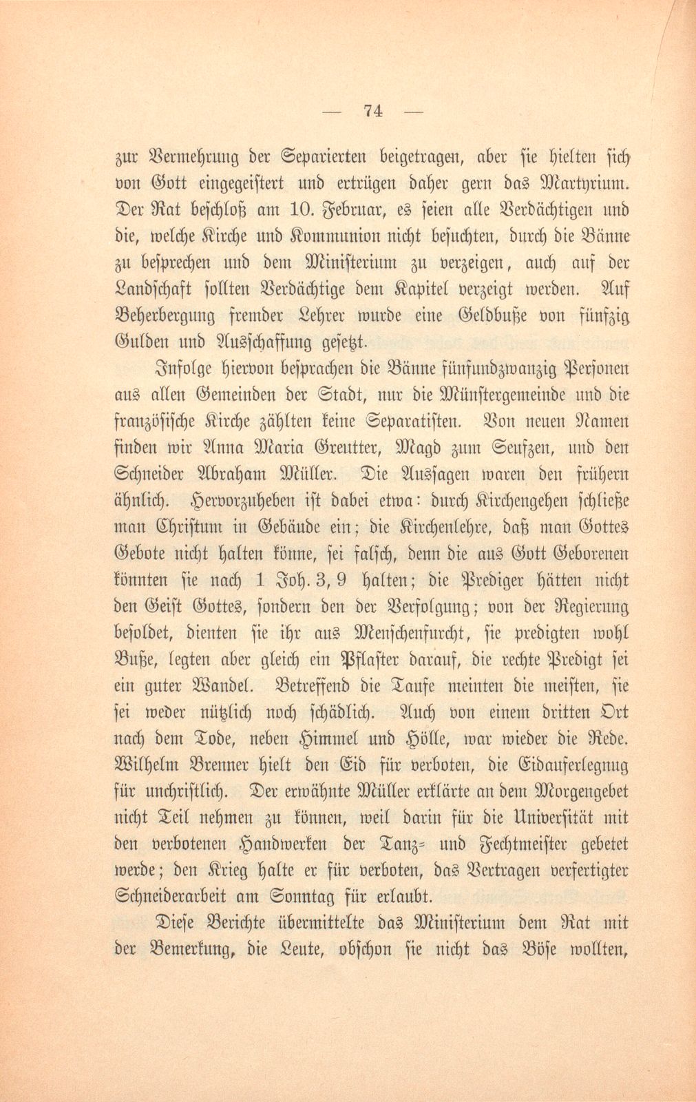 Die Basler Separatisten im achtzehnten Jahrhundert – Seite 21