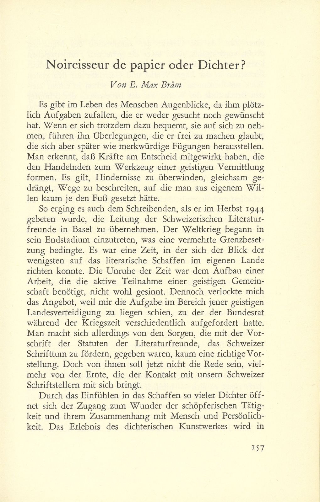 Noircisseur de papier oder Dichter? – Seite 1