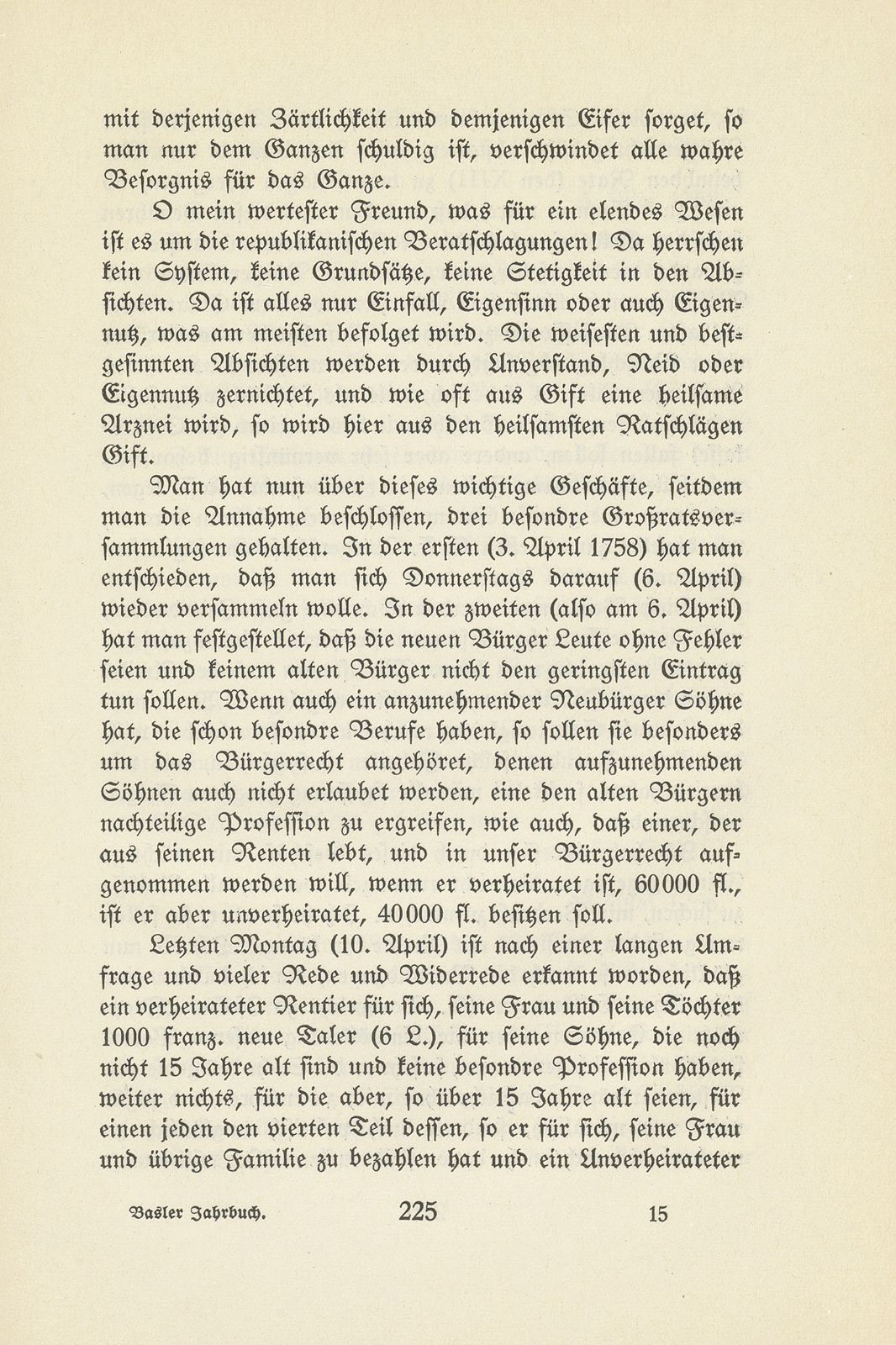 Der Kampf um die Wiederaufnahme neuer Bürger in Basel, 1757-1762 – Seite 14