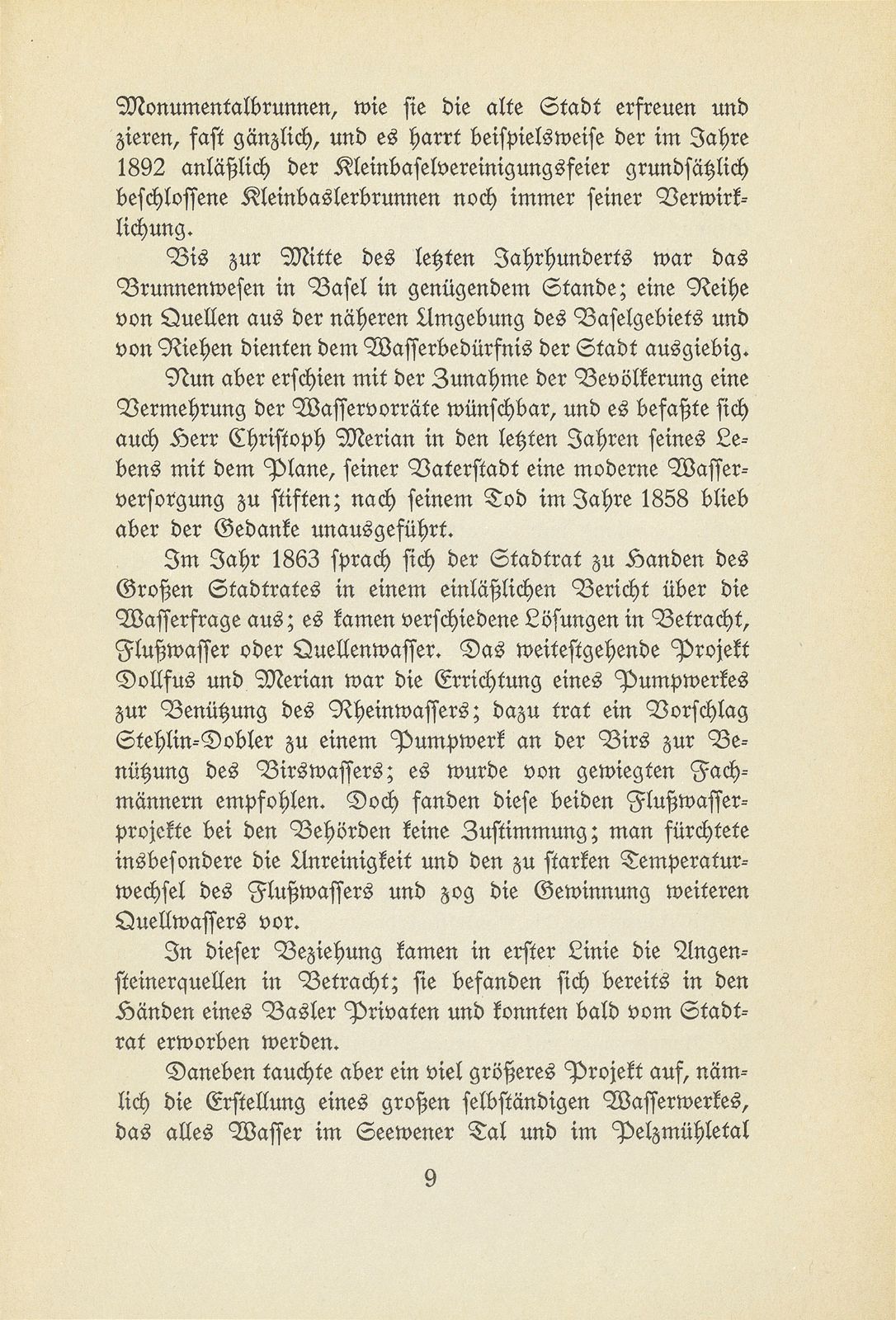 Die Anfänge der öffentlichen Betriebe der Stadt Basel – Seite 9