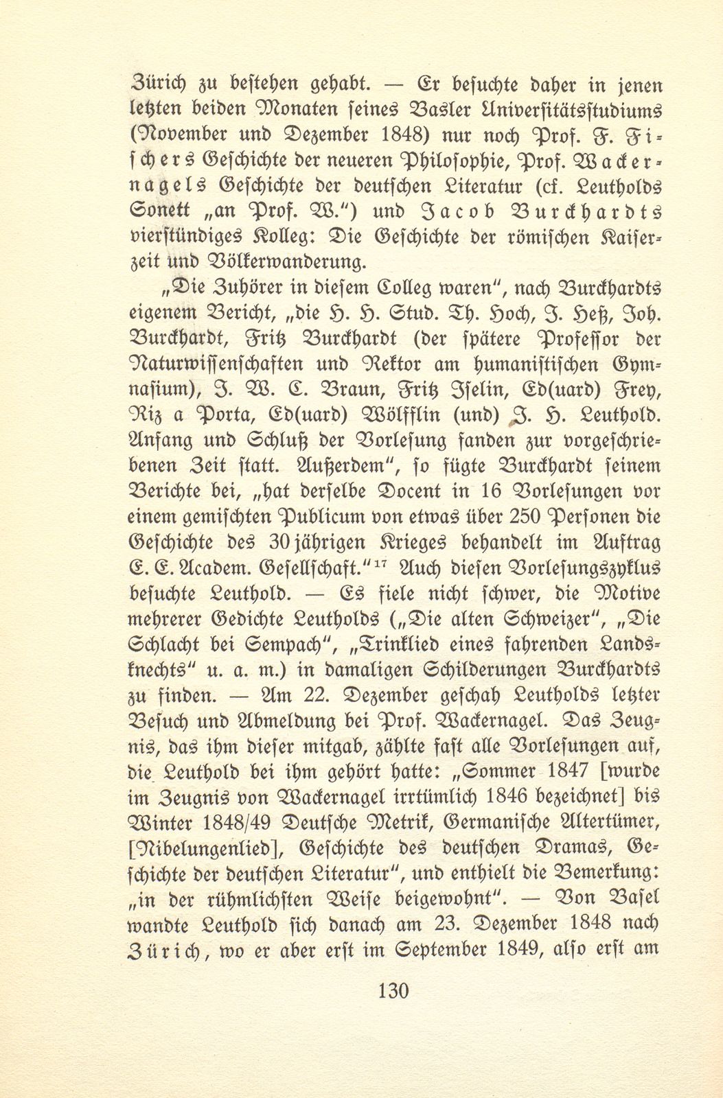 Der Dichter Heinrich Leuthold als Student an der Universität Basel – Seite 18