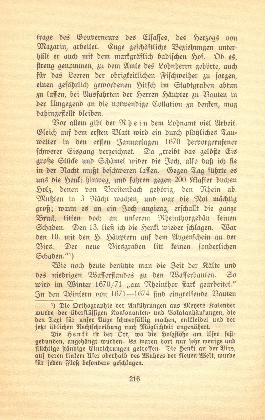 Aus den Aufzeichnungen des Lohnherrn Jakob Meyer 1670-1674 – Seite 4