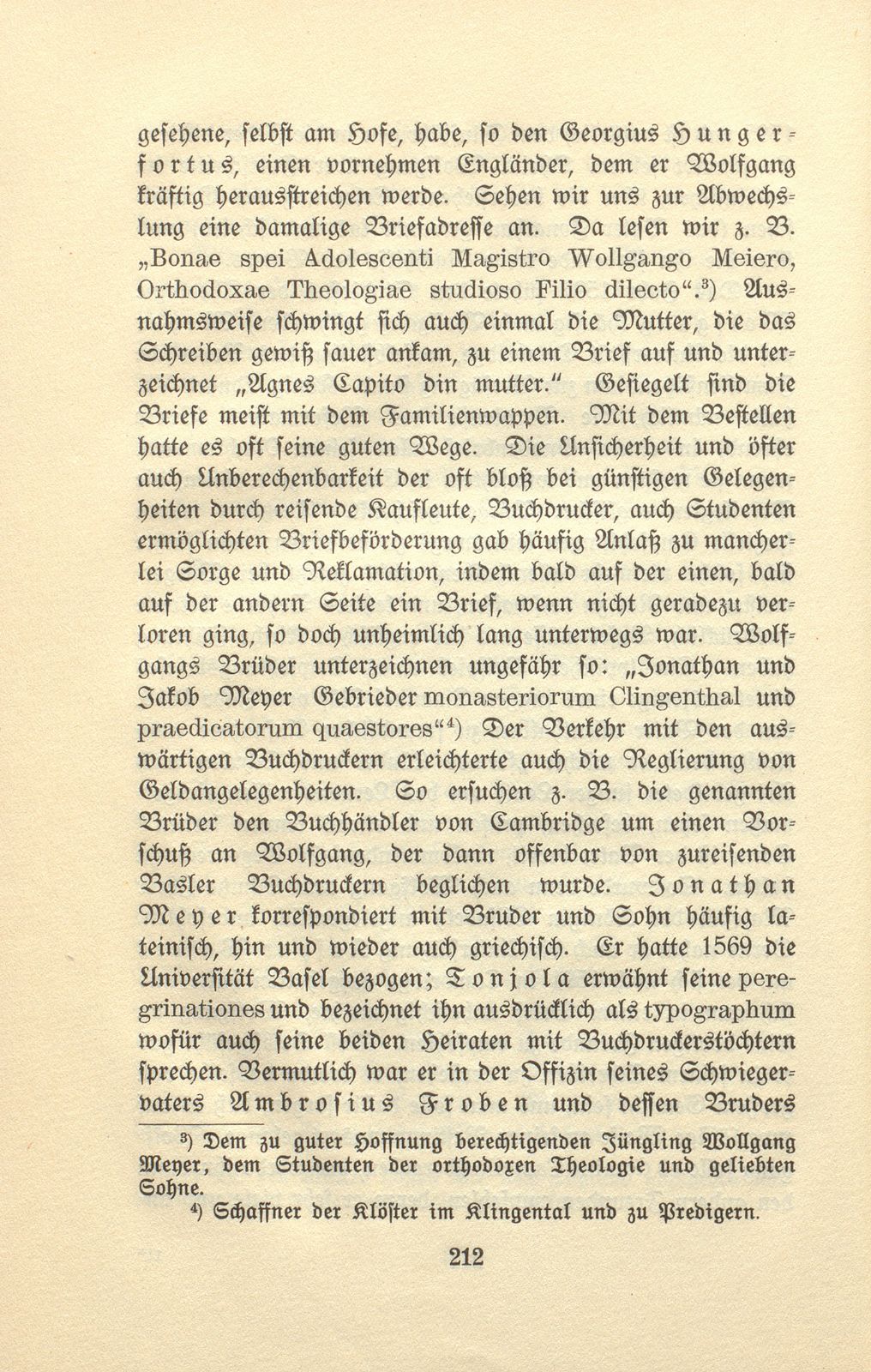 Aus den Wanderjahren eines Basler Studenten des 17. Jahrhunderts [Wolfgang Meyer] – Seite 4