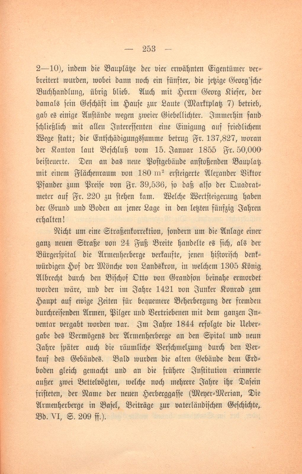 Basels bauliche Entwicklung im 19. Jahrhundert – Seite 47