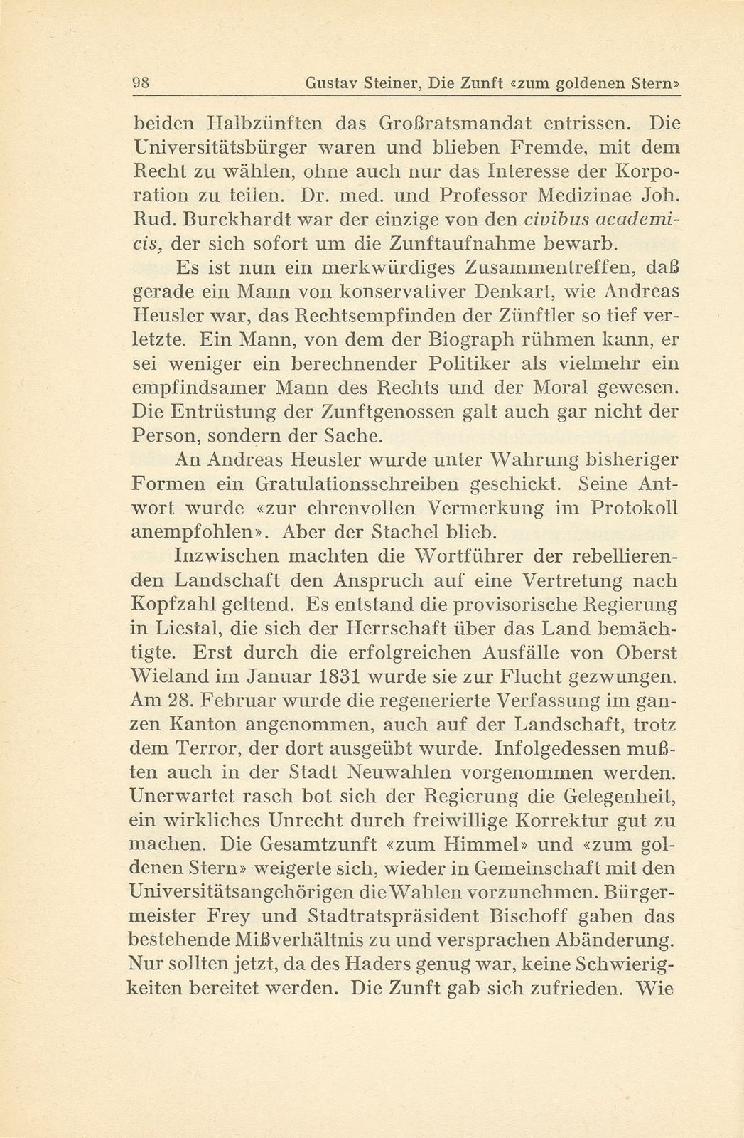 Die Zunft ‹zum goldenen Stern› im 19. Jahrhundert – Seite 30