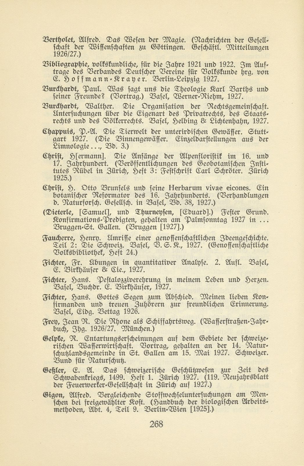 Basler Bibliographie 1927 – Seite 23