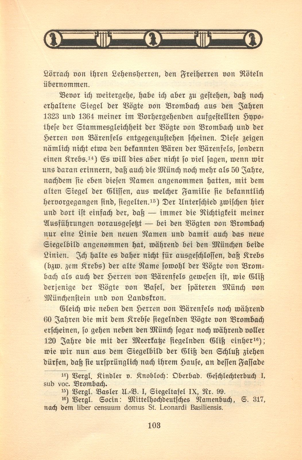 Herkunft und Stellung von Adel und Patriziat zu Basel im XIII. bis XV. Jahrhundert – Seite 12