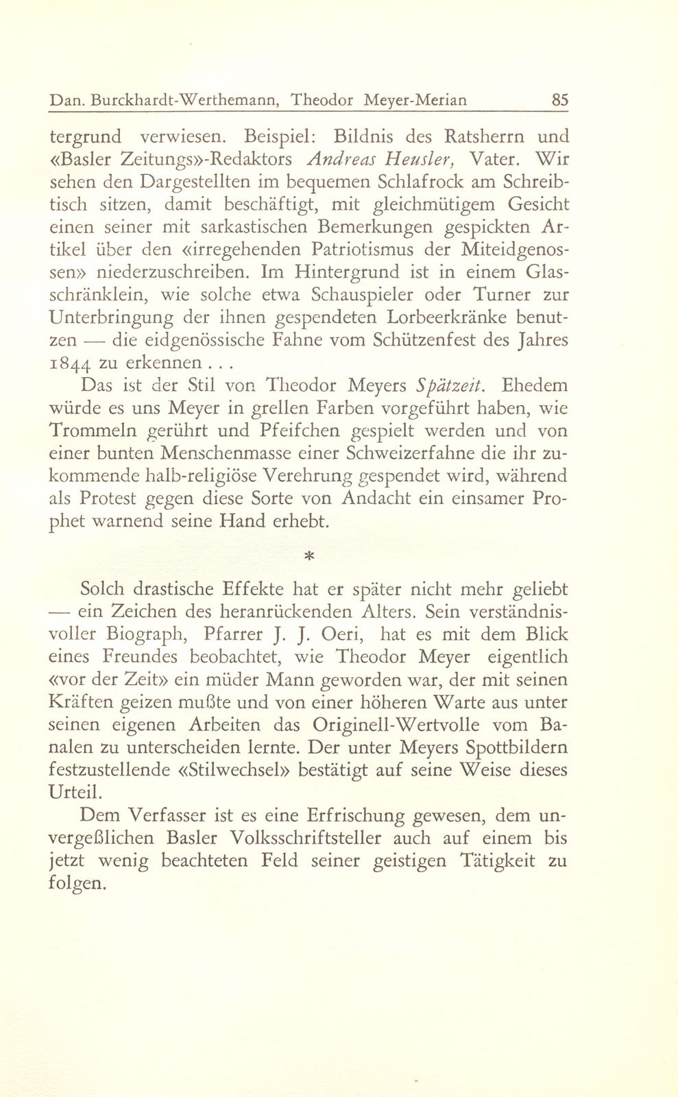 Theodor Meyer-Merian und das Basler Spottbild der Biedermeierzeit – Seite 23