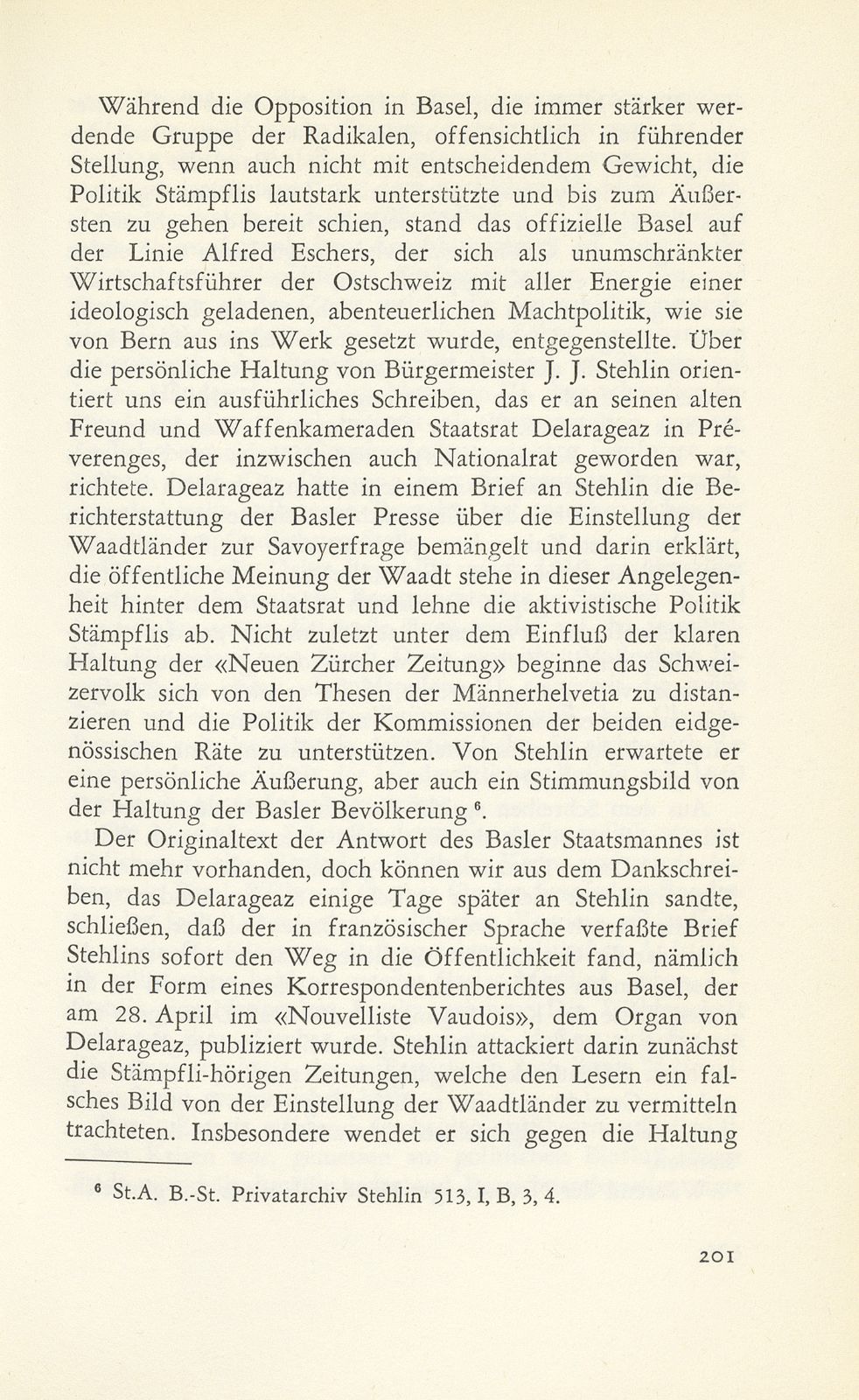 Der Neuenburger Handel (1856/57) und der Savoyerkonflikt (1860) in baslerischer Sicht – Seite 45