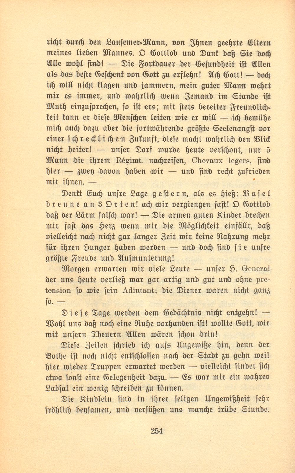 Hundertjährige Briefe einer Lausener Pfarrfrau [Susanna Maria Burckhardt-Schorndorf] – Seite 5