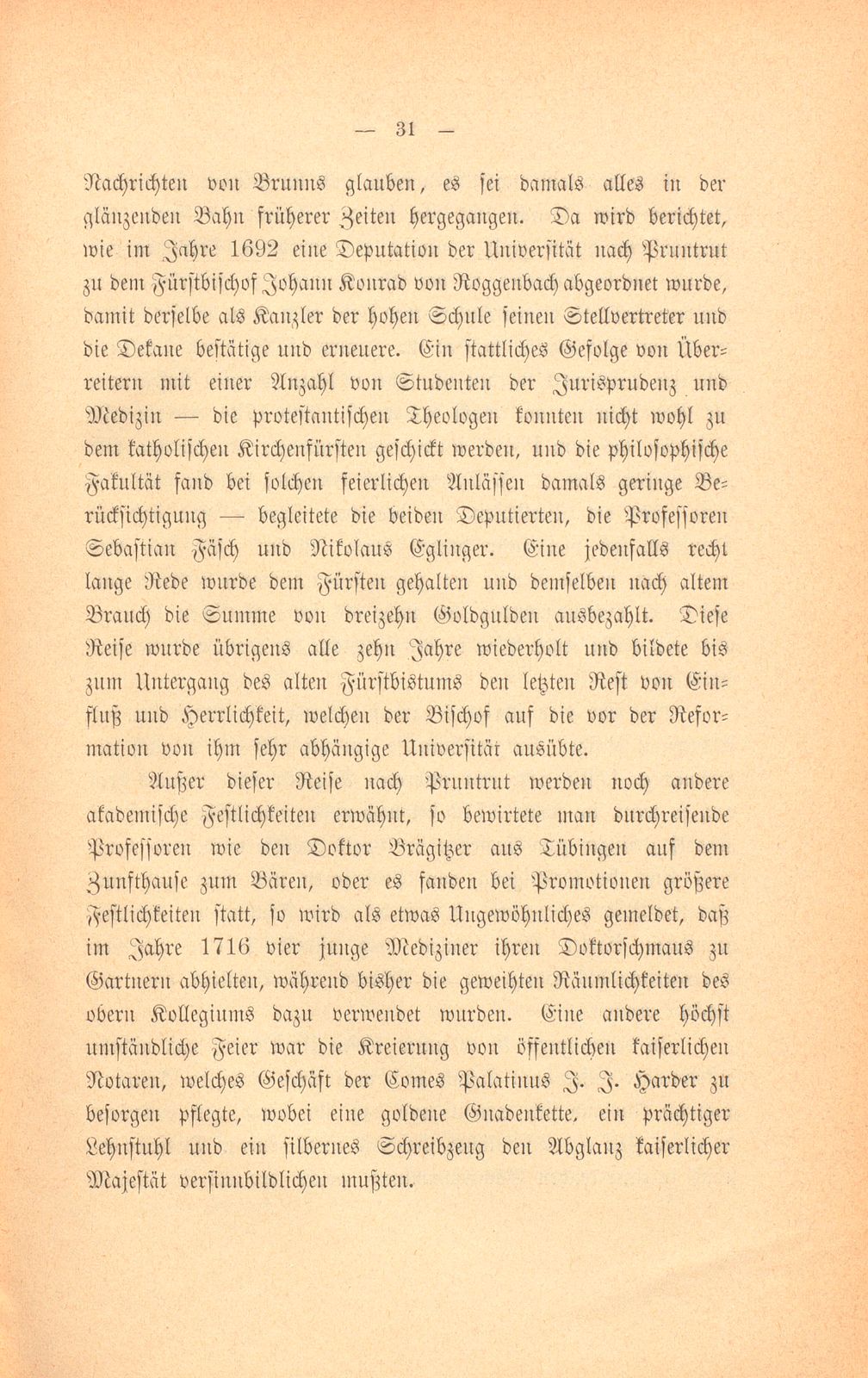 Mitteilungen aus einer Basler Chronik des beginnenden XVIII. Jahrhunderts [Sam. v. Brunn] – Seite 11