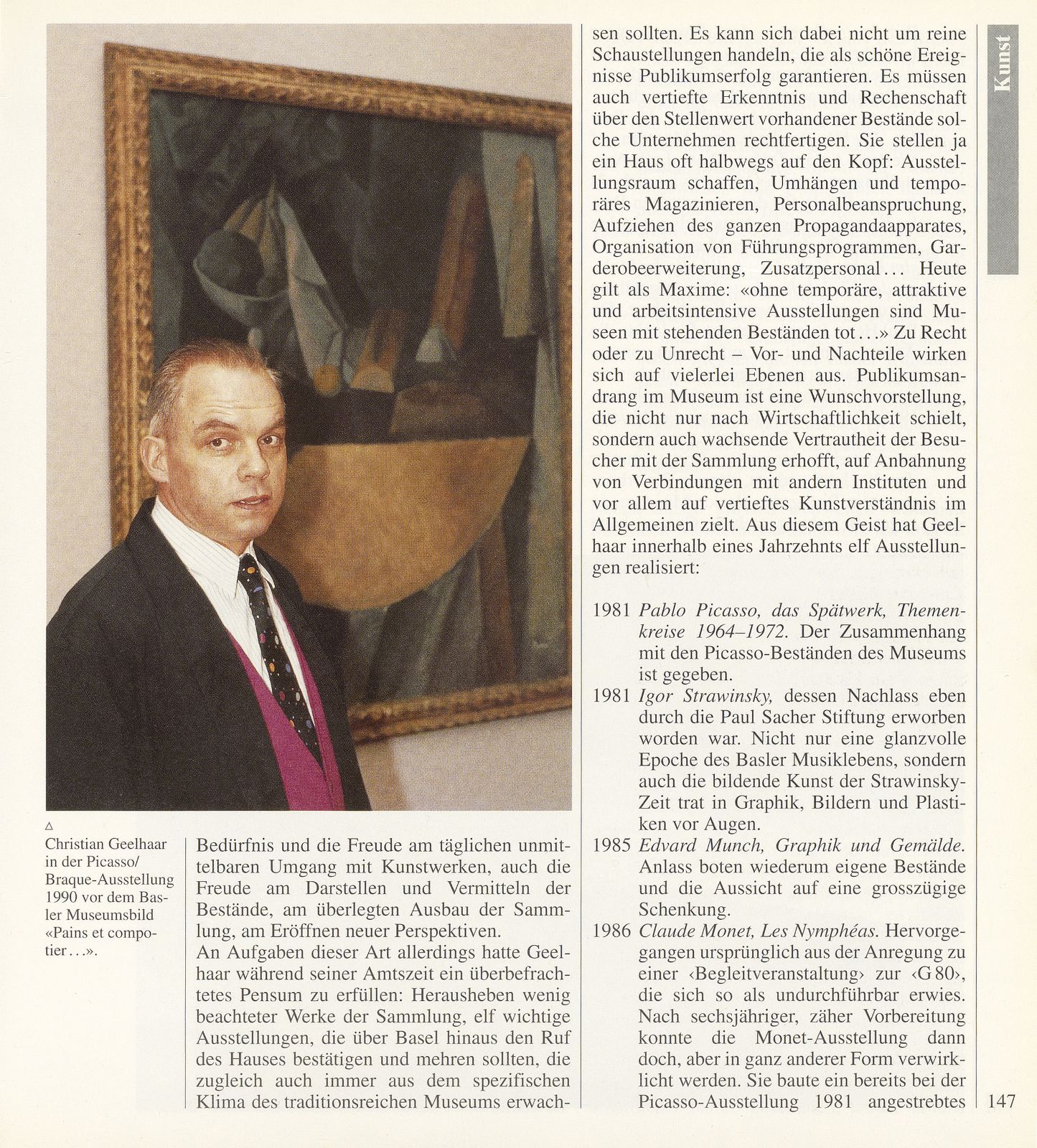 Das Kunstmuseum Basel – ein Jahrzehnt unter der Direktion von Christian Geelhaar – Seite 2