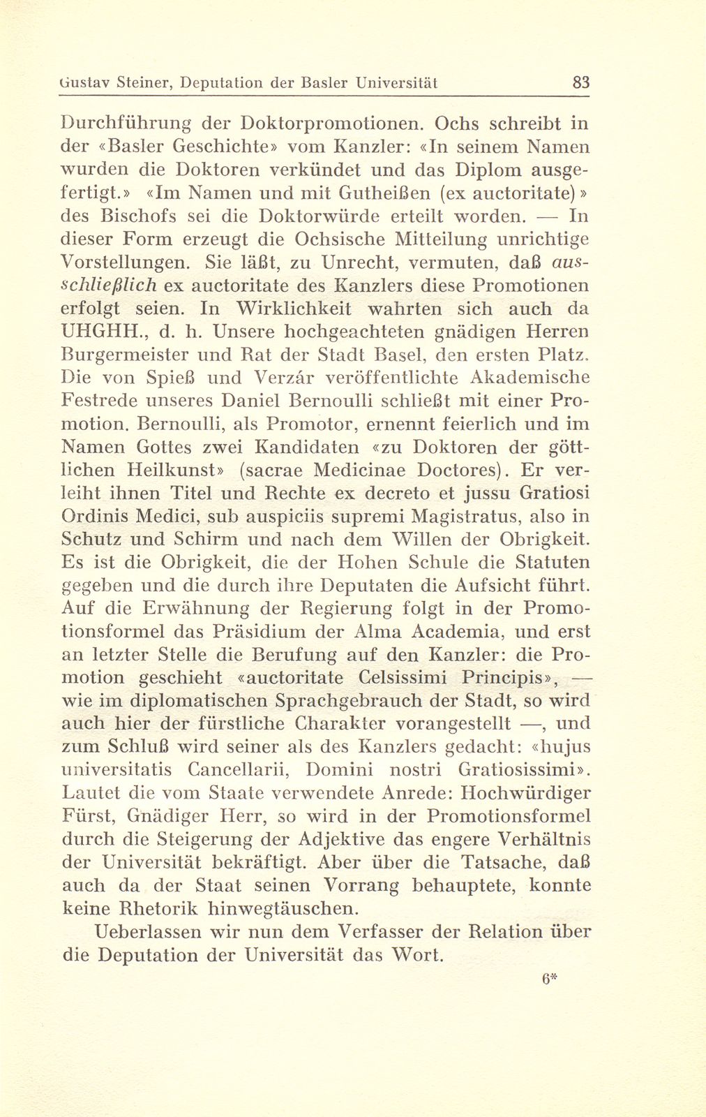 Deputation der Basler Universität an den fürstbischöflichen Kanzler – Seite 23