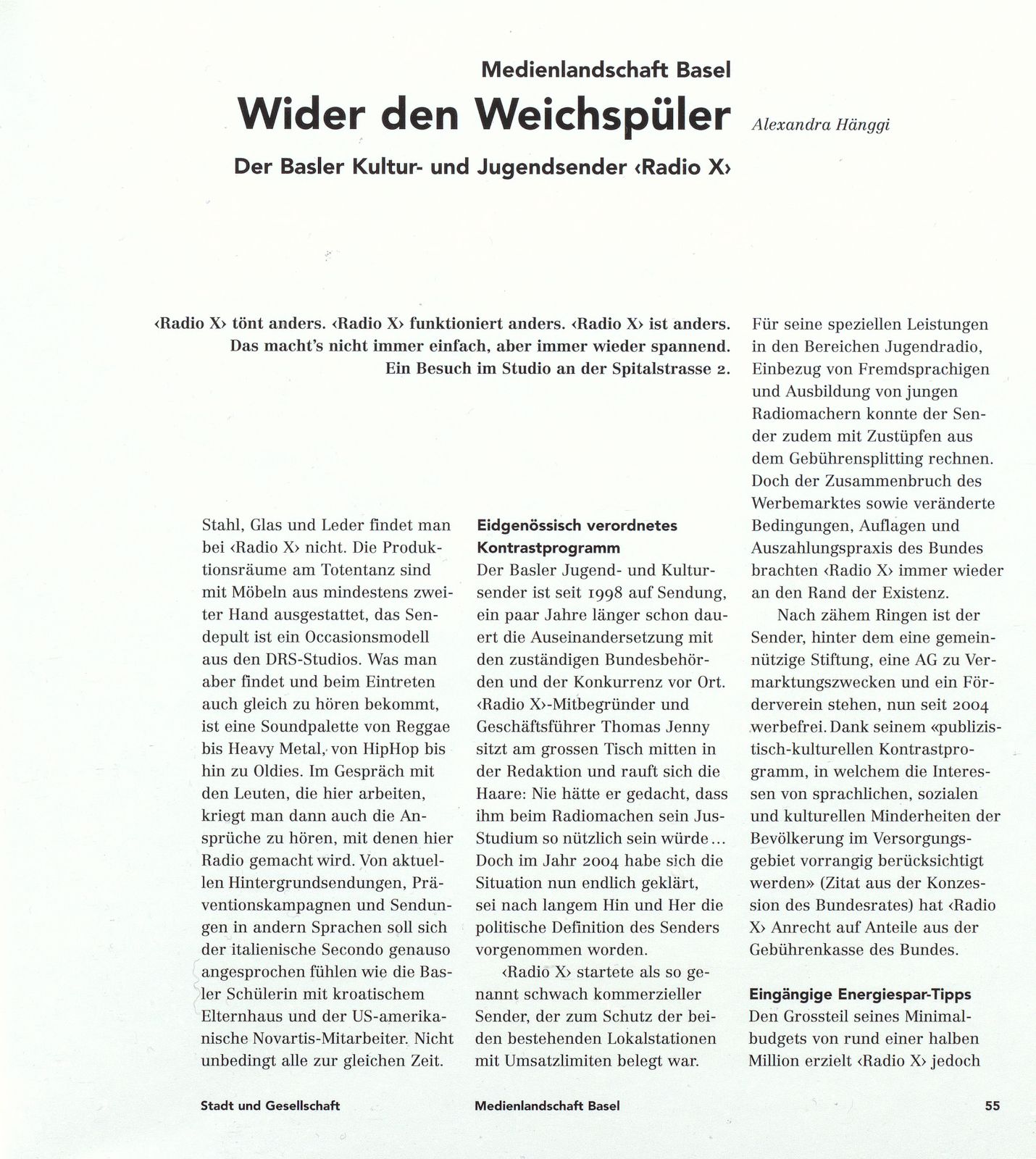 Wider den Weichspüler – Seite 1