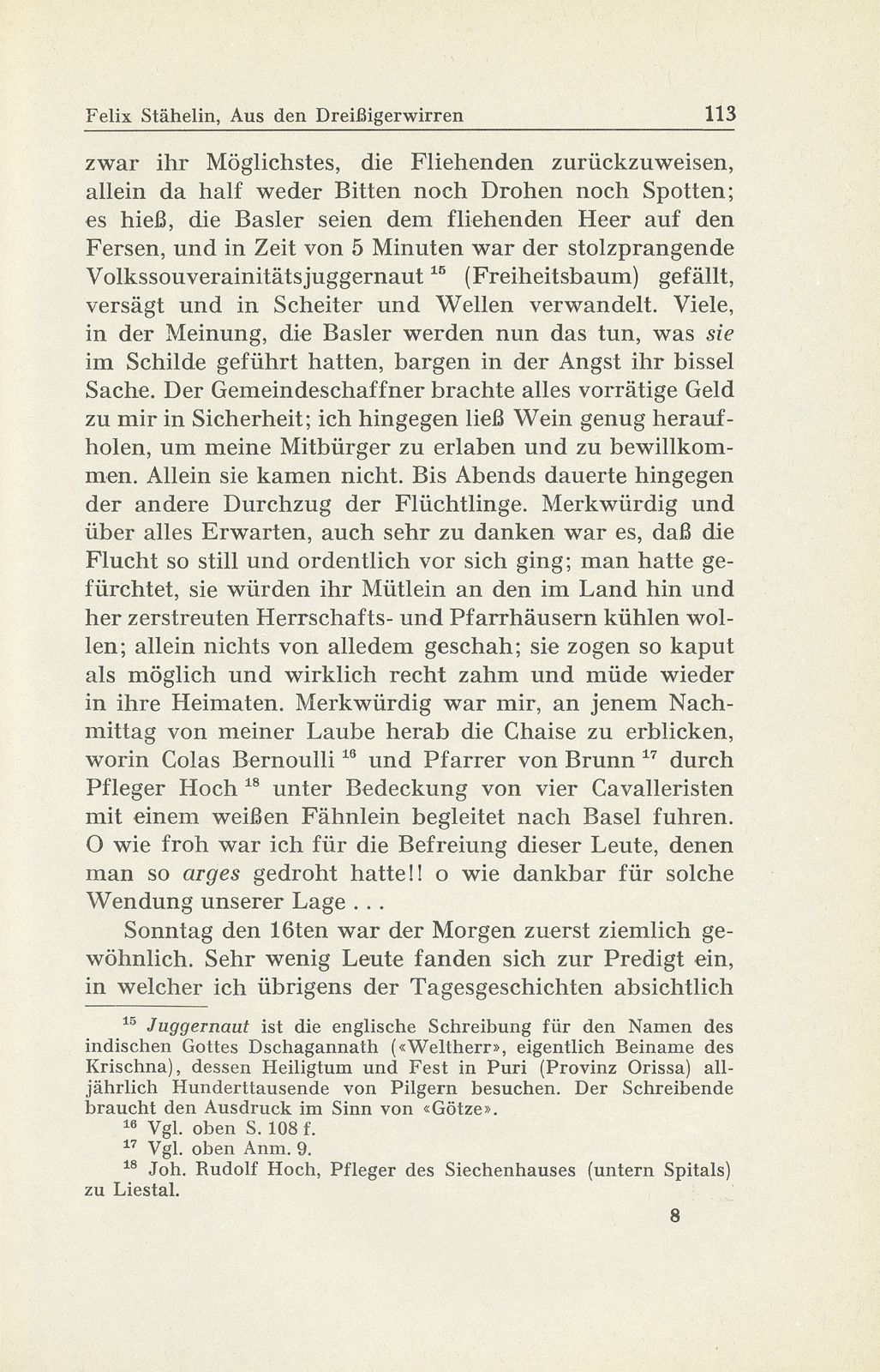 Erlebnisse und Bekenntnisse aus der Zeit der Dreissigerwirren [Gebrüder Stähelin] – Seite 11