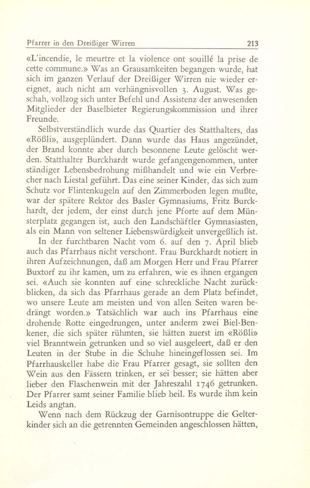 Gelterkinden und sein Pfarrer in den Dreissigerwirren – Seite 10