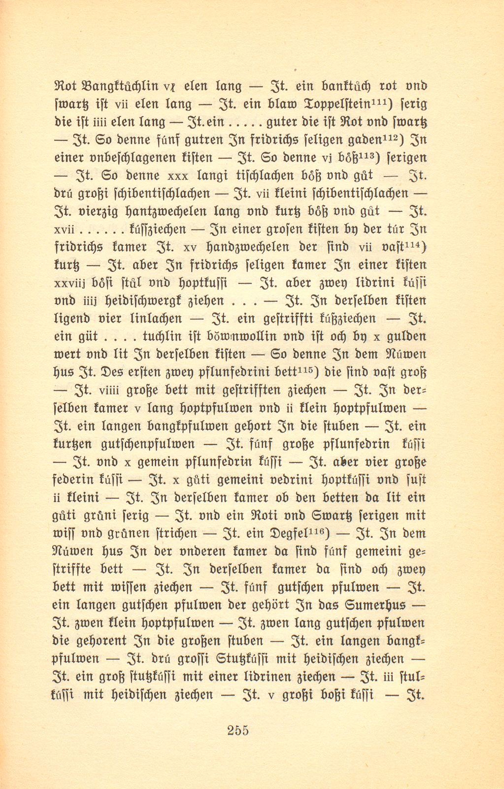 Der Basler Hausrat im Zeitalter der Spätgotik. (An Hand der schriftlichen Überlieferung.) – Seite 15