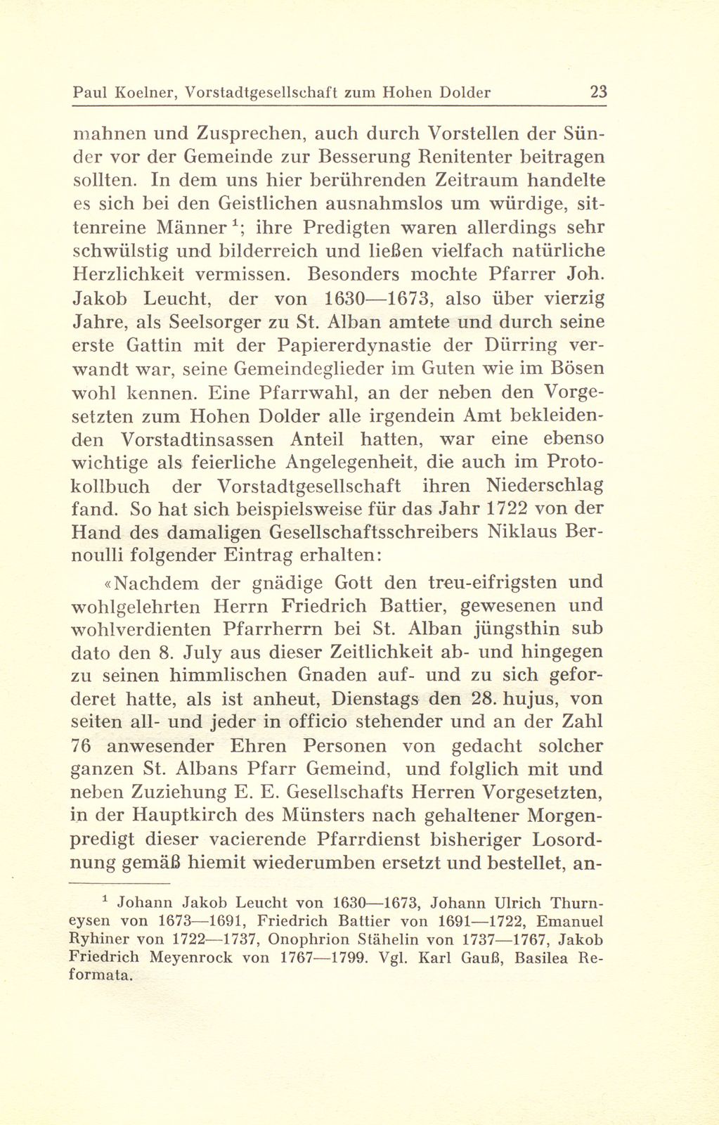 Aus der Gerichtspraxis der Vorstadtgesellschaft zum Hohen Dolder – Seite 7