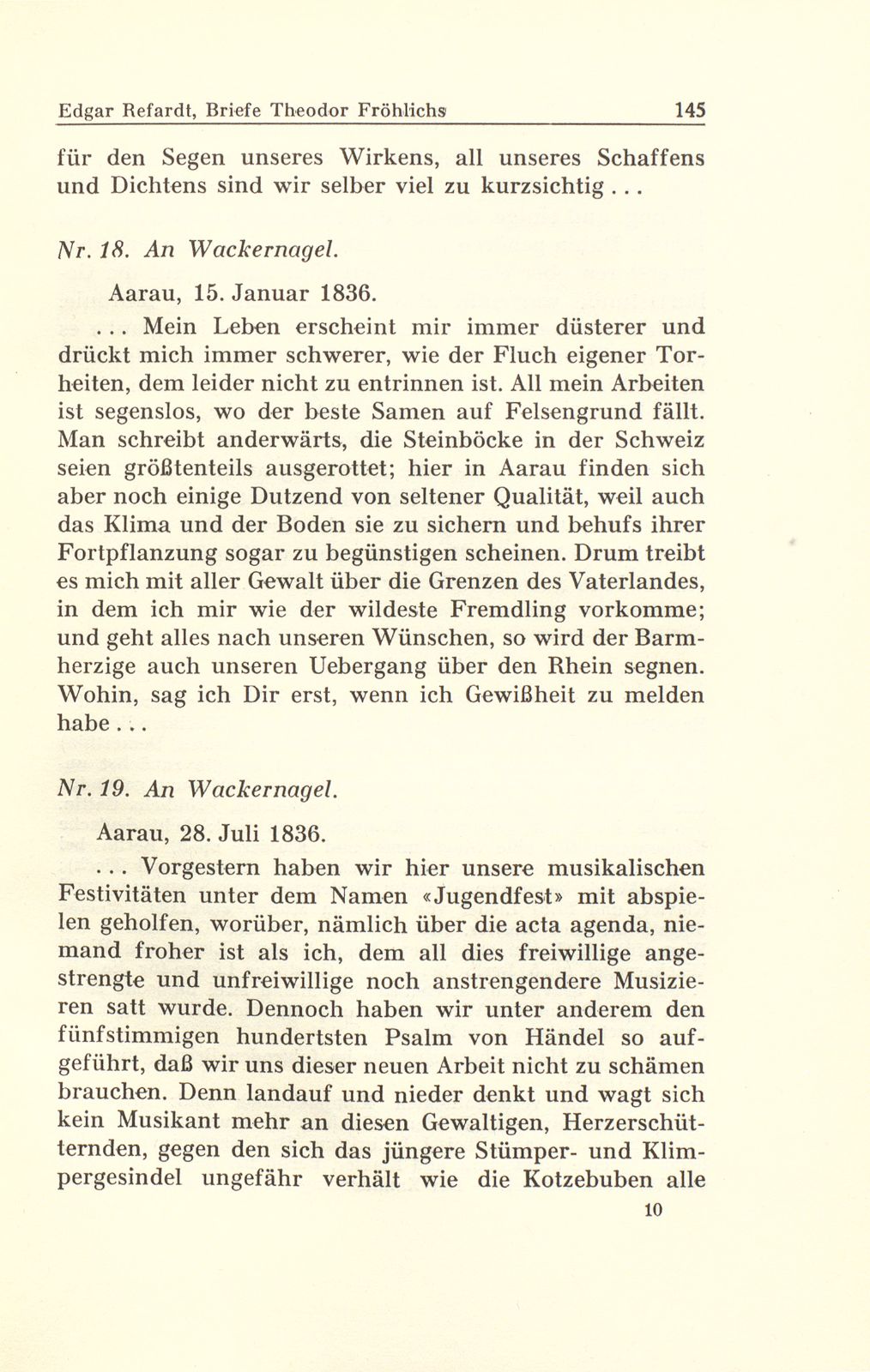 Aus Briefen Theodor Fröhlichs an Abel Burckhardt und Wilhelm Wackernagel – Seite 34