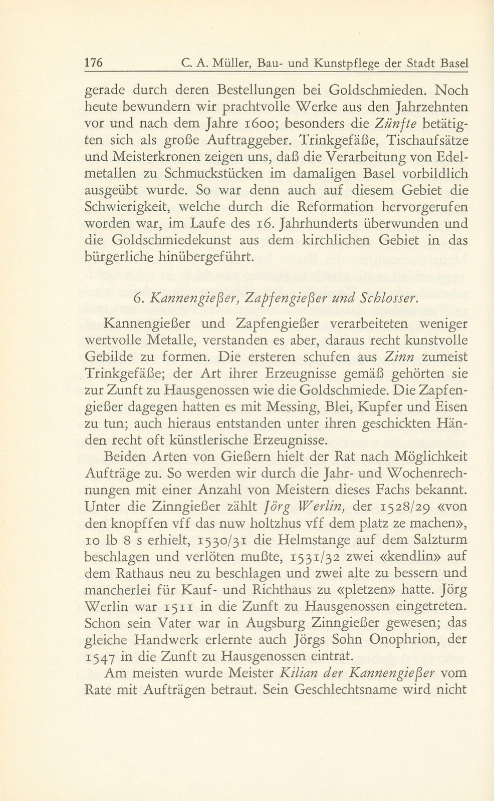 Bau- und Kunstpflege der Stadt Basel im Zeitalter der Reformation, 1529-1560 – Seite 44