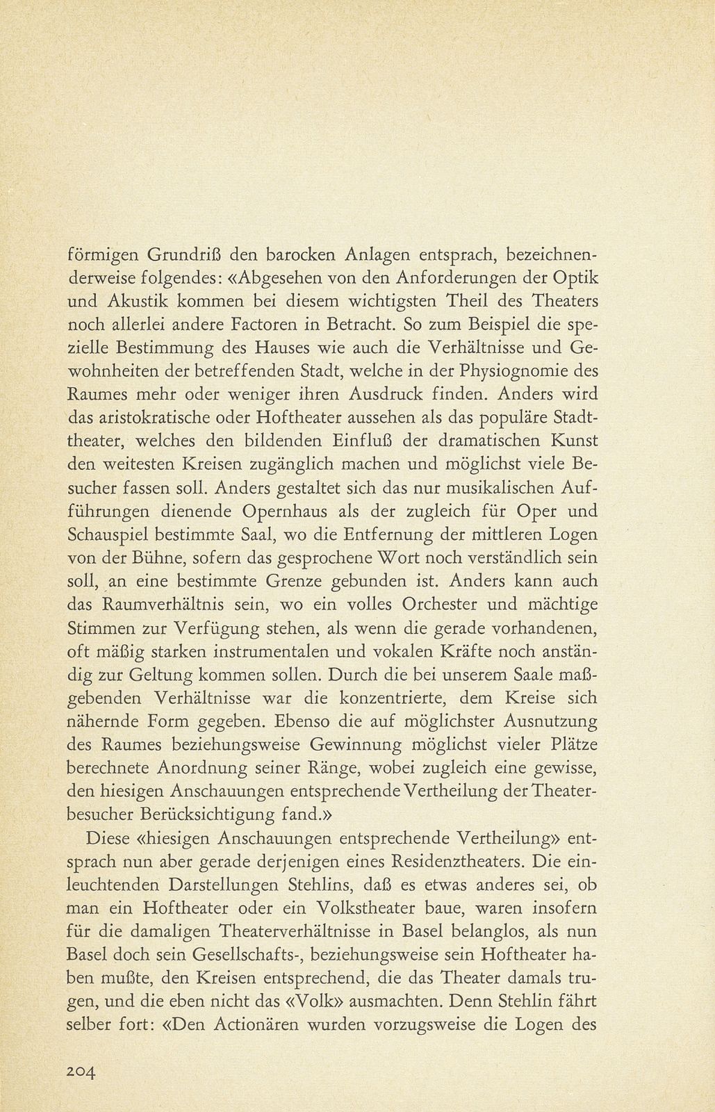 Aus der Baugeschichte des jetzigen Basler Stadttheaters. (Im Hinblick auf den im Entstehen begriffenen Neubau) – Seite 13