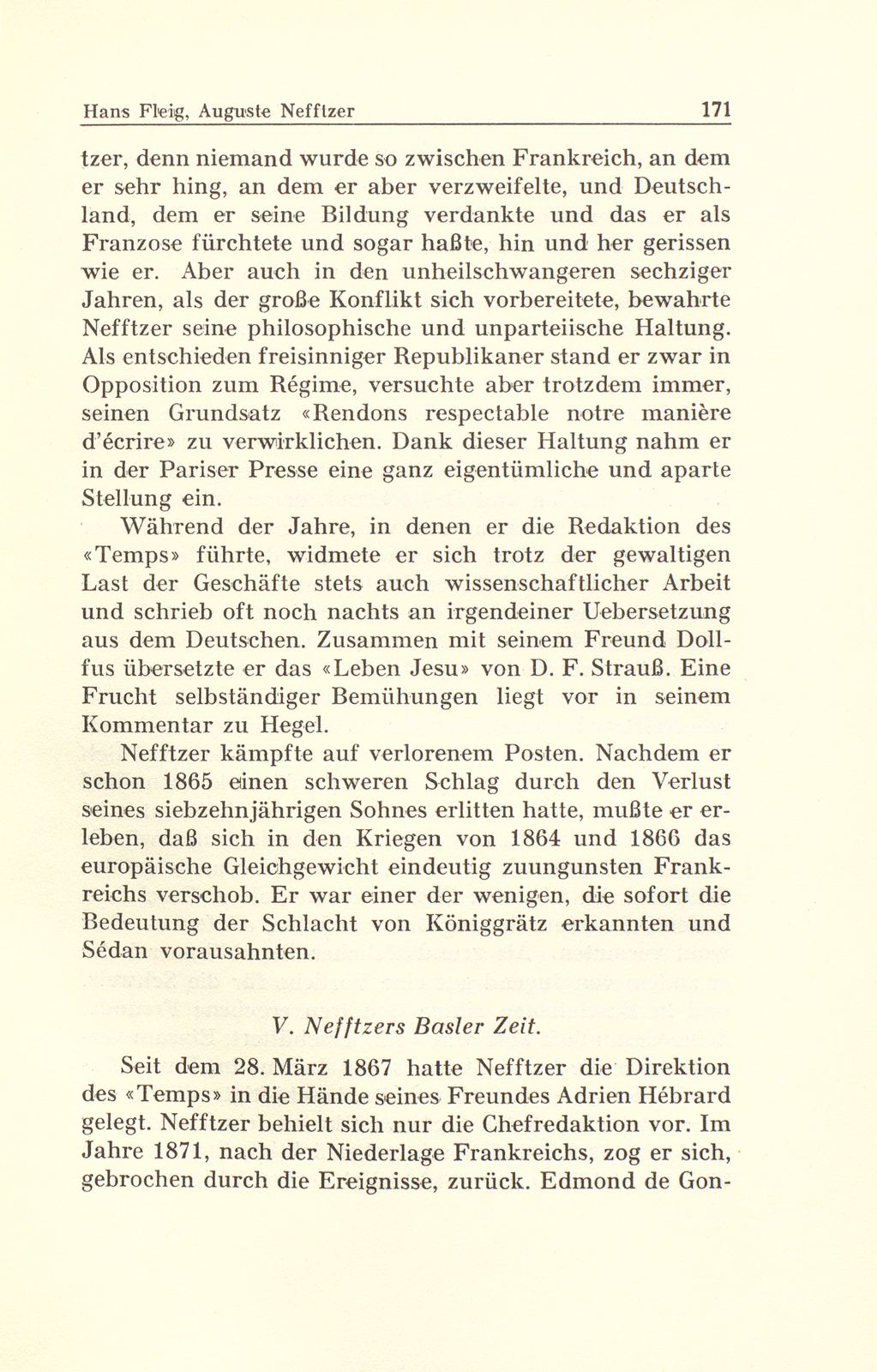 Auguste Nefftzer, der Gründer des ‹Temps› – Seite 7