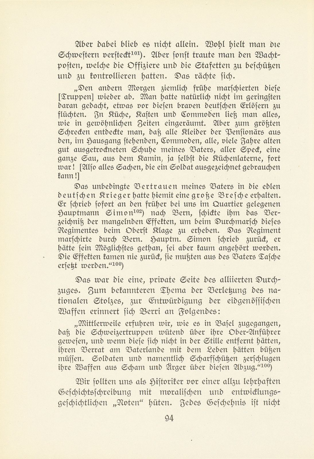 Melchior Berri. (Ein Beitrag zur Kultur des Spätklassizismus in Basel.) – Seite 36