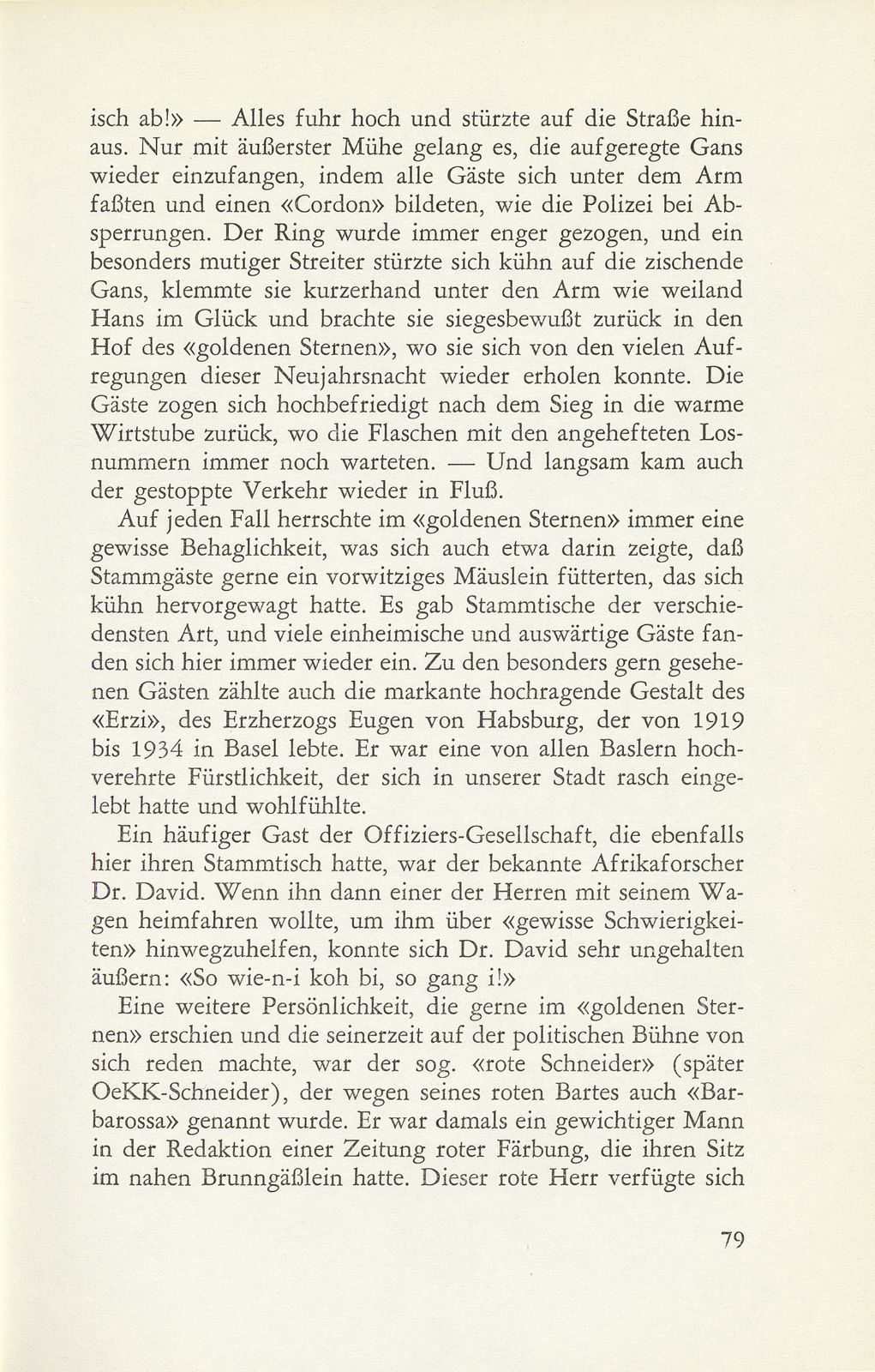 Die Aeschenvorstadt und der Gasthof zum ‹Goldenen Sternen› – Seite 14