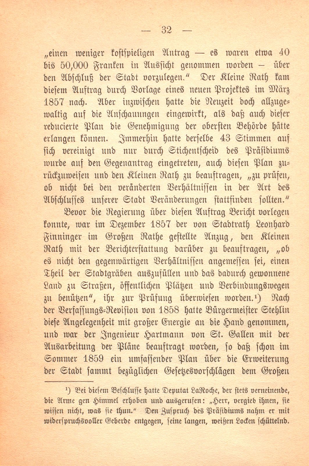 Erinnerungen an Carl Felix Burckhardt und Gottlieb Bischoff, Bürgermeister und Staatsschreiber zu Basel – Seite 32