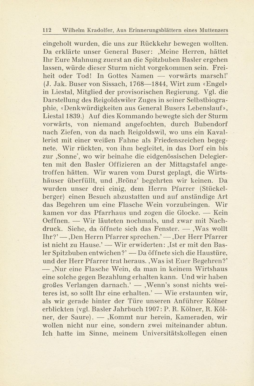 Aus den Erinnerungsblättern eines Muttenzers [D. Tschudin-Spänhauer] – Seite 10