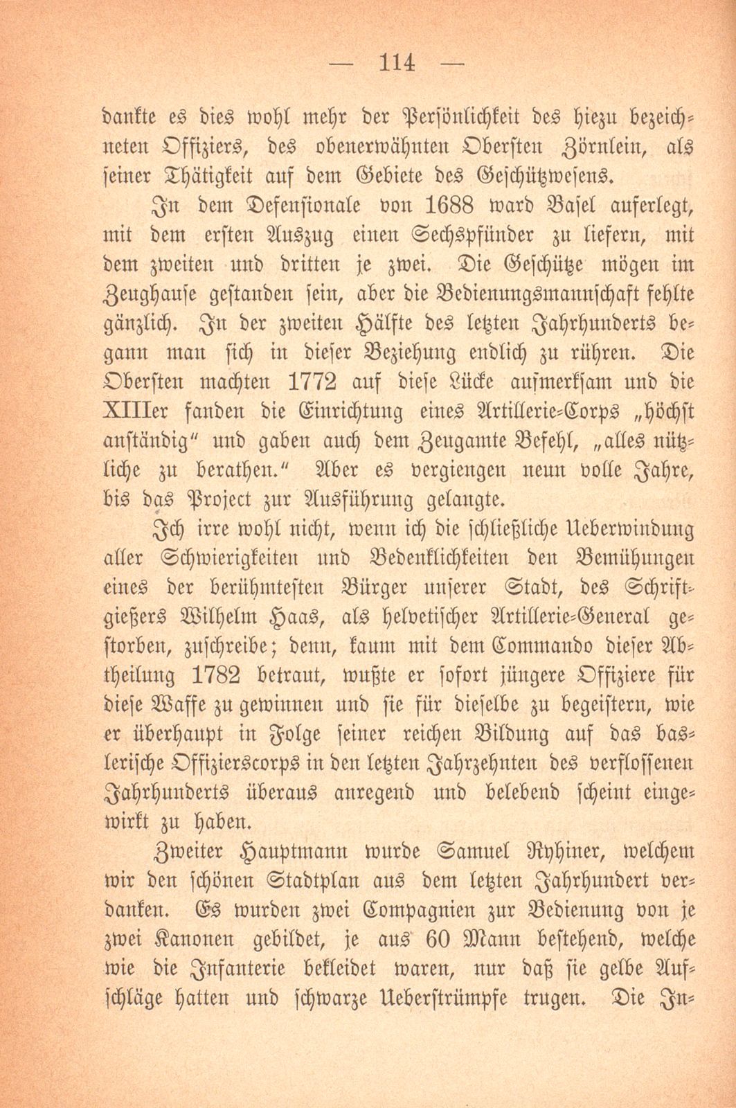 Über das baslerische Militärwesen in den letzten Jahrhunderten – Seite 36