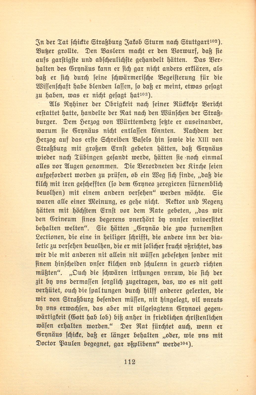 Die Berufung des Simon Grynäus nach Tübingen. 1534/1535 – Seite 25