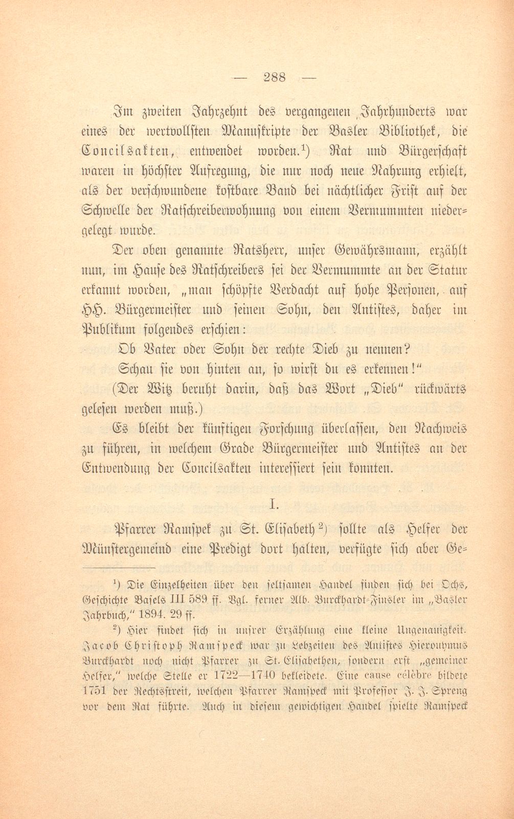 Anekdoten von Antistes Hieronymus Burckhardt – Seite 3