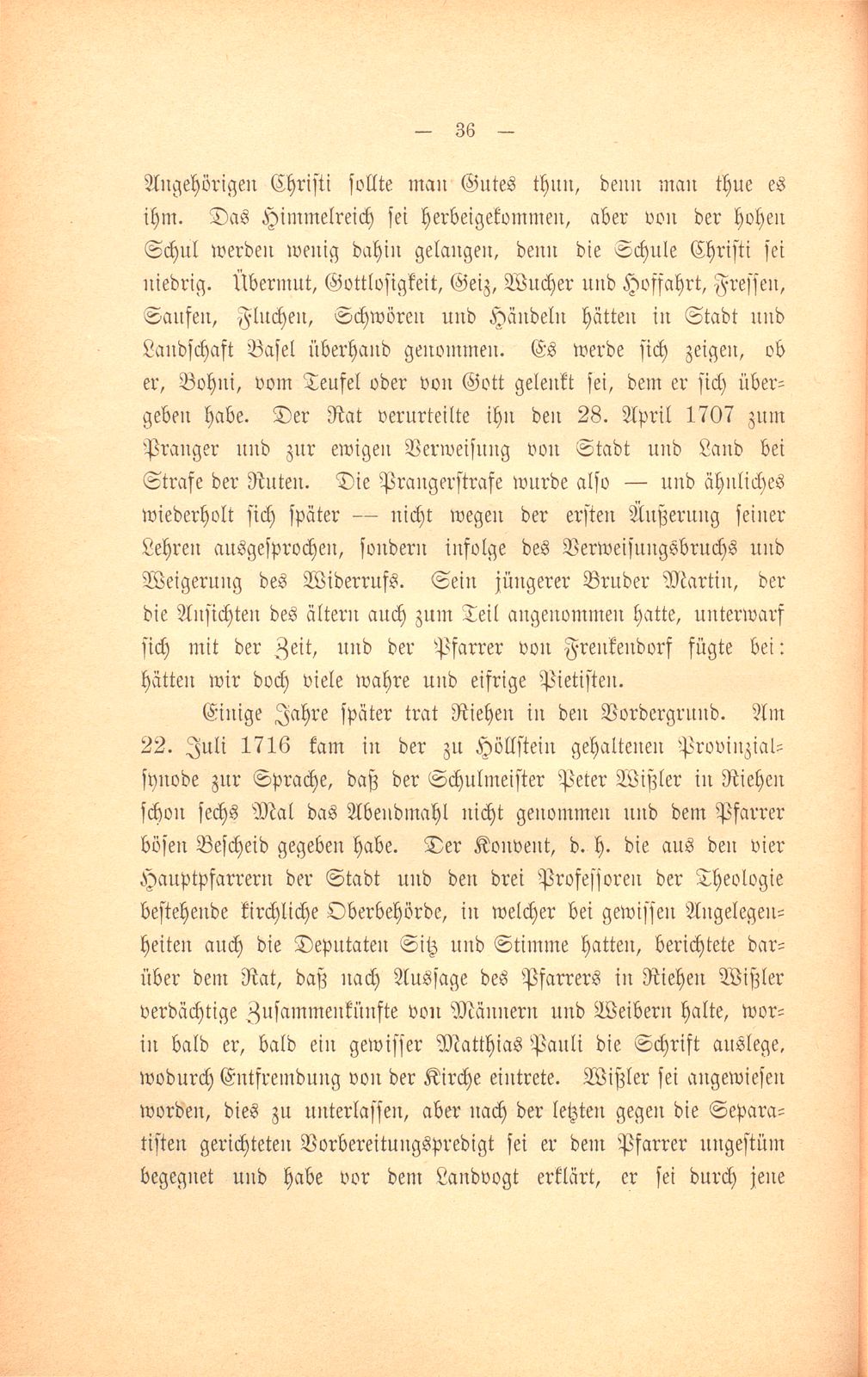 Die Basler Separatisten im ersten Viertel des XVIII. Jahrhunderts – Seite 7