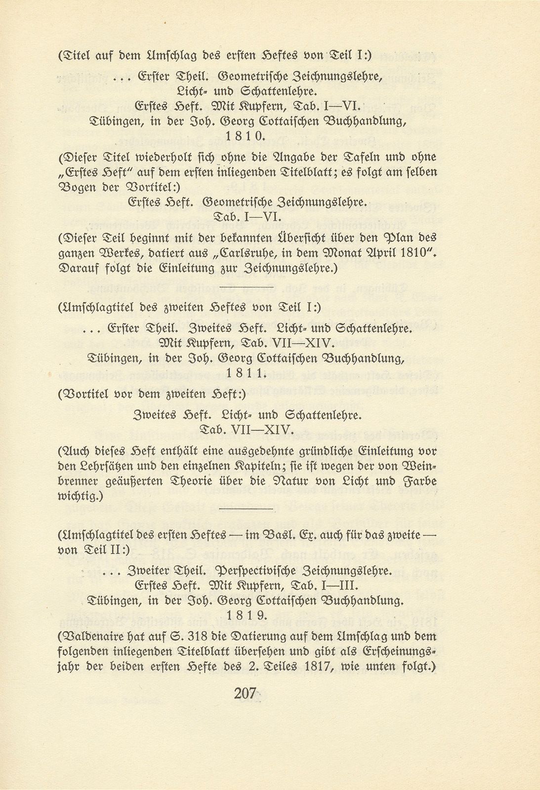 Melchior Berri. (Ein Beitrag zur Kultur des Spätklassizismus.) – Seite 31