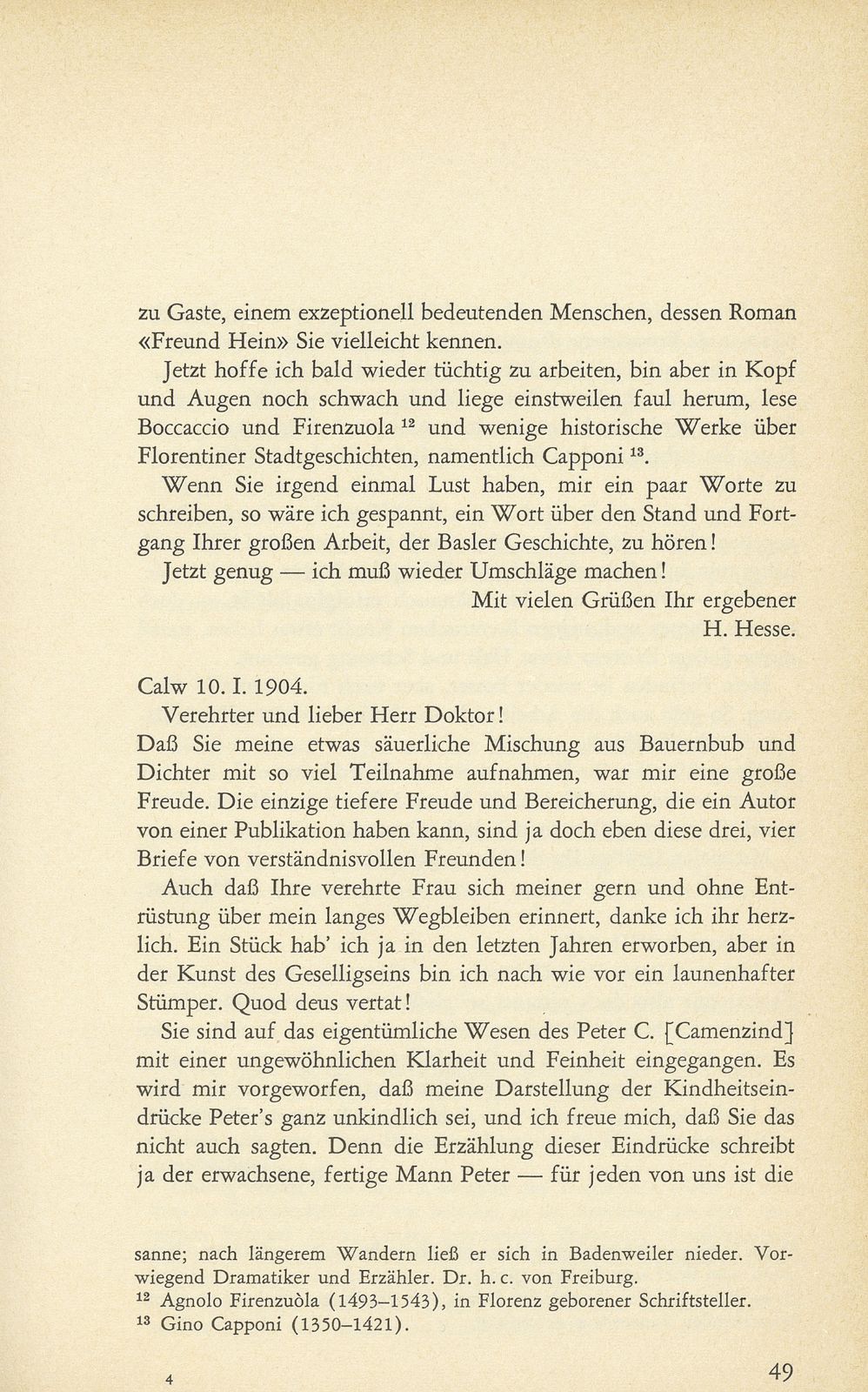 Ausgewählte Briefe an Staatsarchivar Dr. Rudolf Wackernagel oder dessen Gattin (1882-1926) – Seite 11