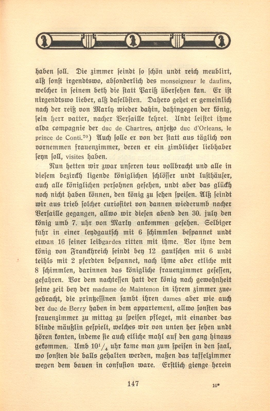 Der Aufenthalt eines Basler Kaufmanns in Paris im Jahre 1701 [Hans Burkhard Respinger] – Seite 29