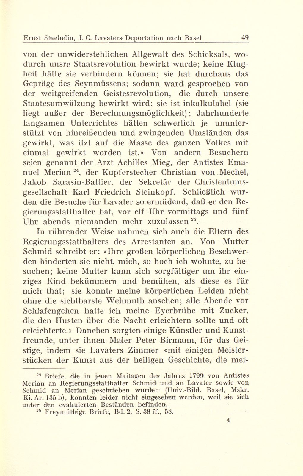 Johann Caspar Lavaters Deportation nach Basel im Jahre 1799 – Seite 19