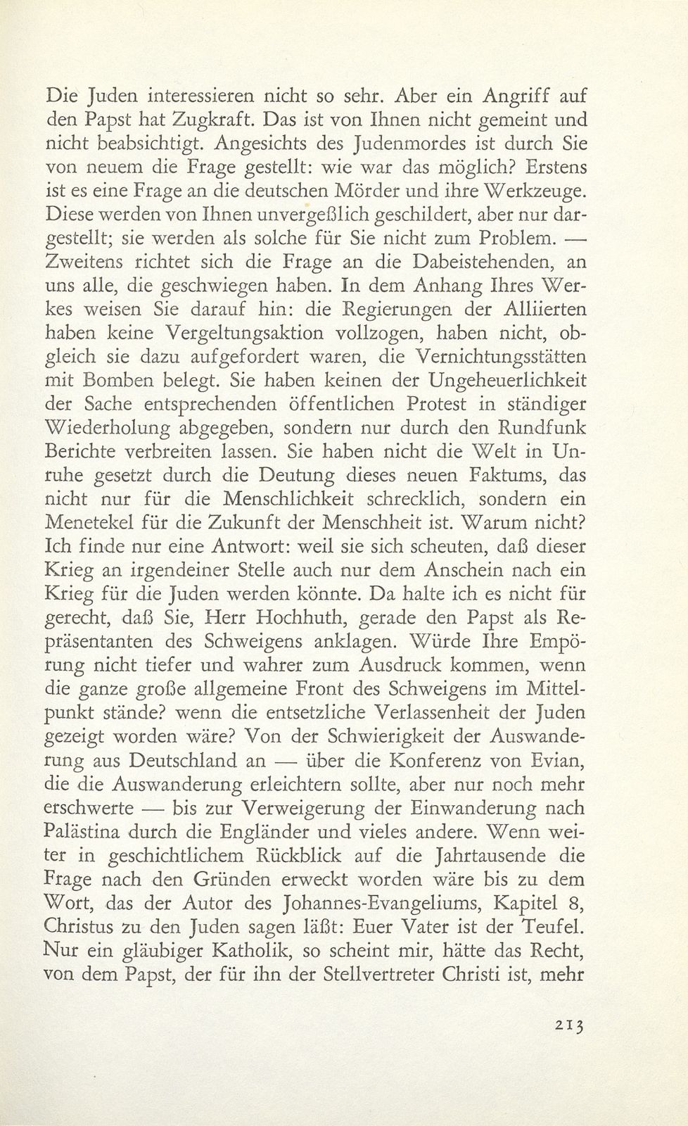 Zur Aufführung von Hochhuths ‹Stellvertreter› – Seite 2