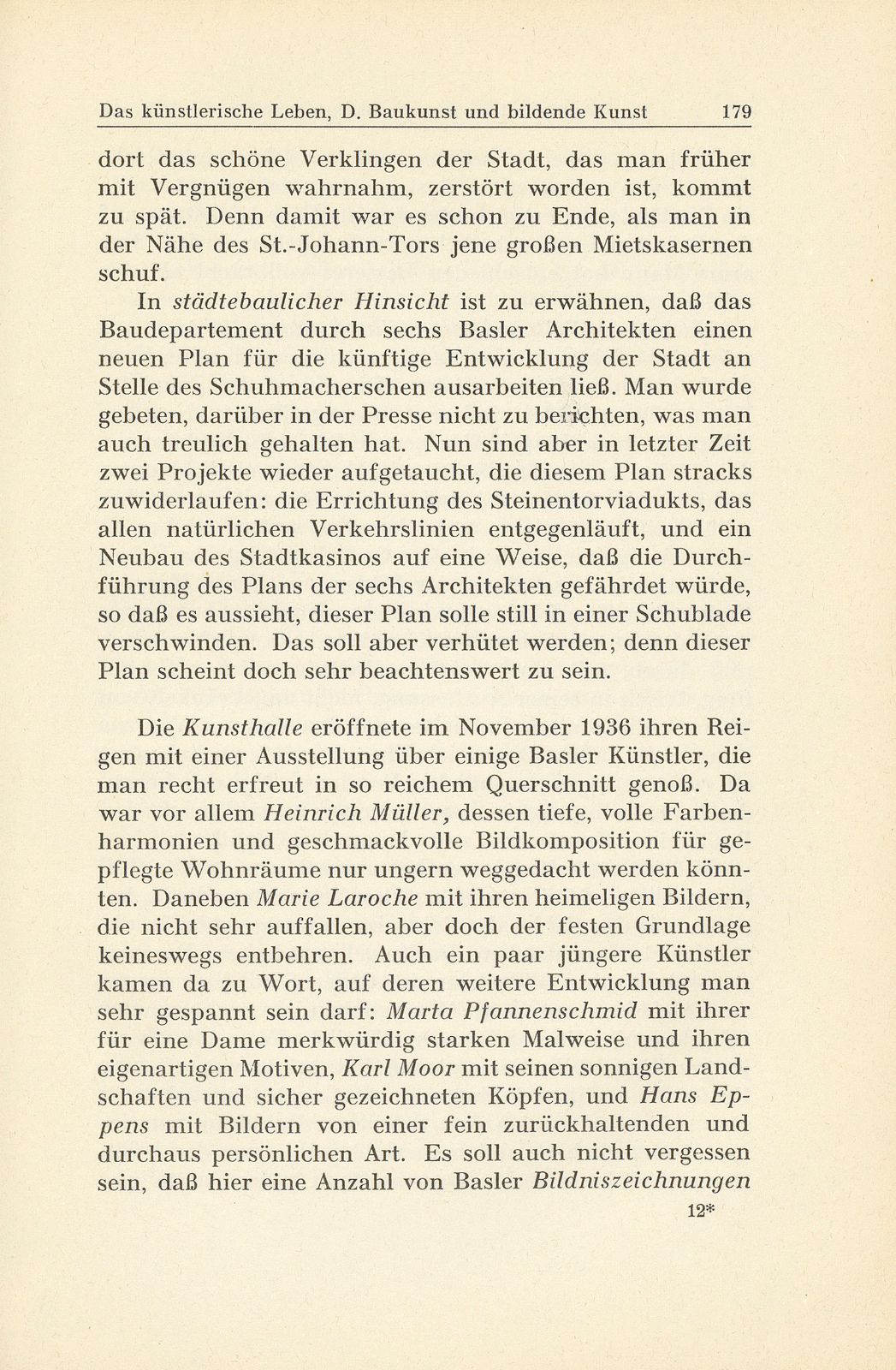 Das künstlerische Leben in Basel vom 1. Oktober 1936 bis 30. September 1937 – Seite 2