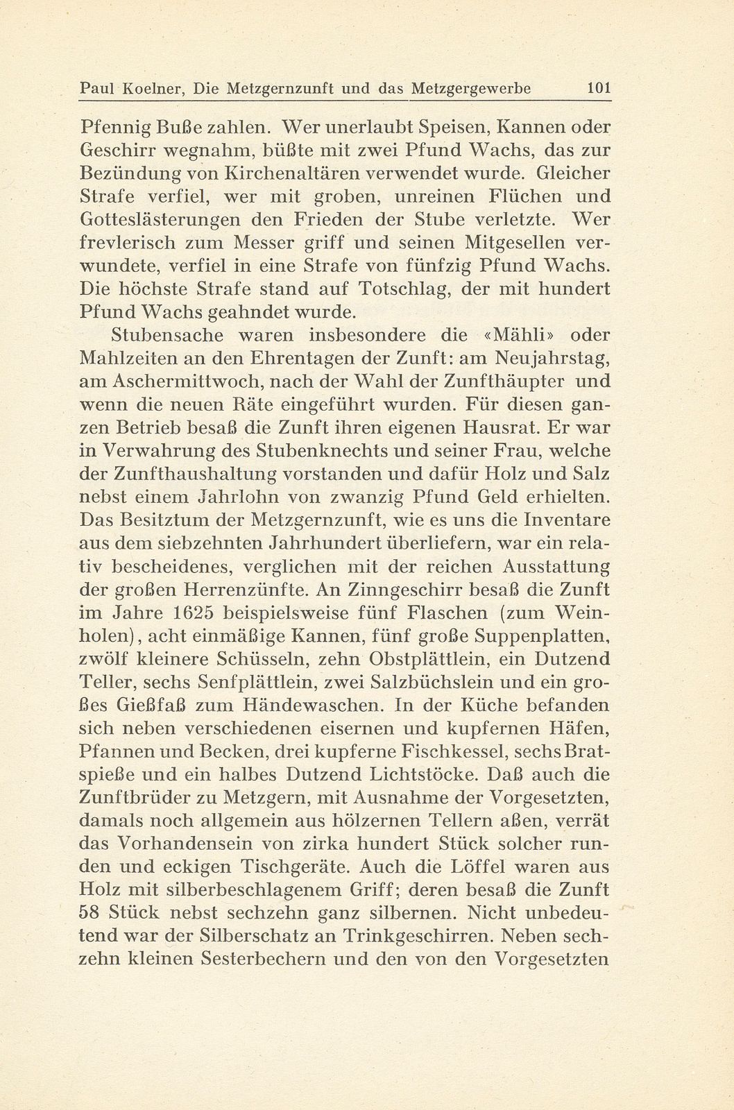 Die Metzgernzunft und das Metzgergewerbe im alten Basel – Seite 29