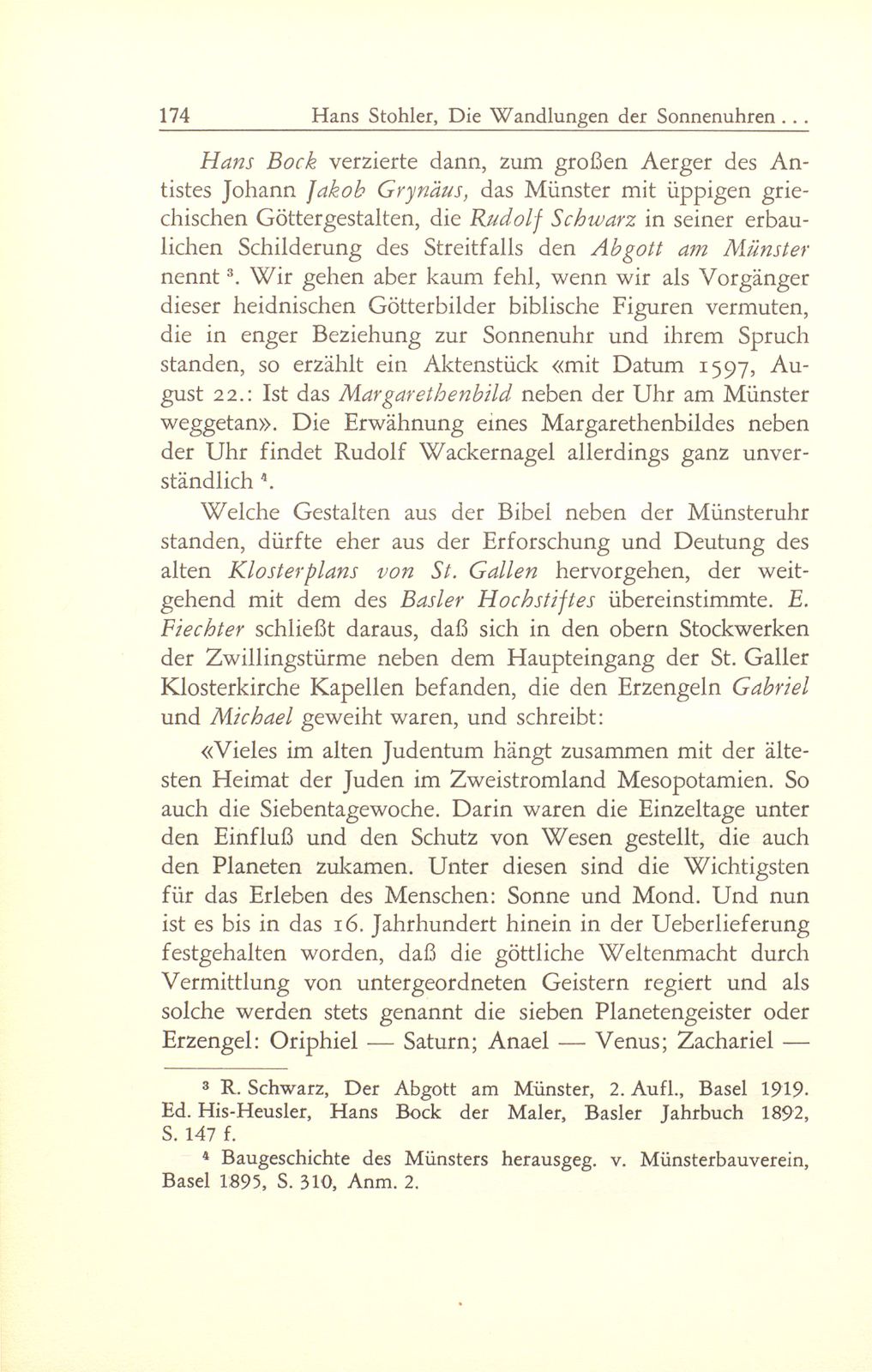 Die Wandlungen der Sonnenuhren am Basler Münster und die Basler Zeitmessung seit 1798 – Seite 4